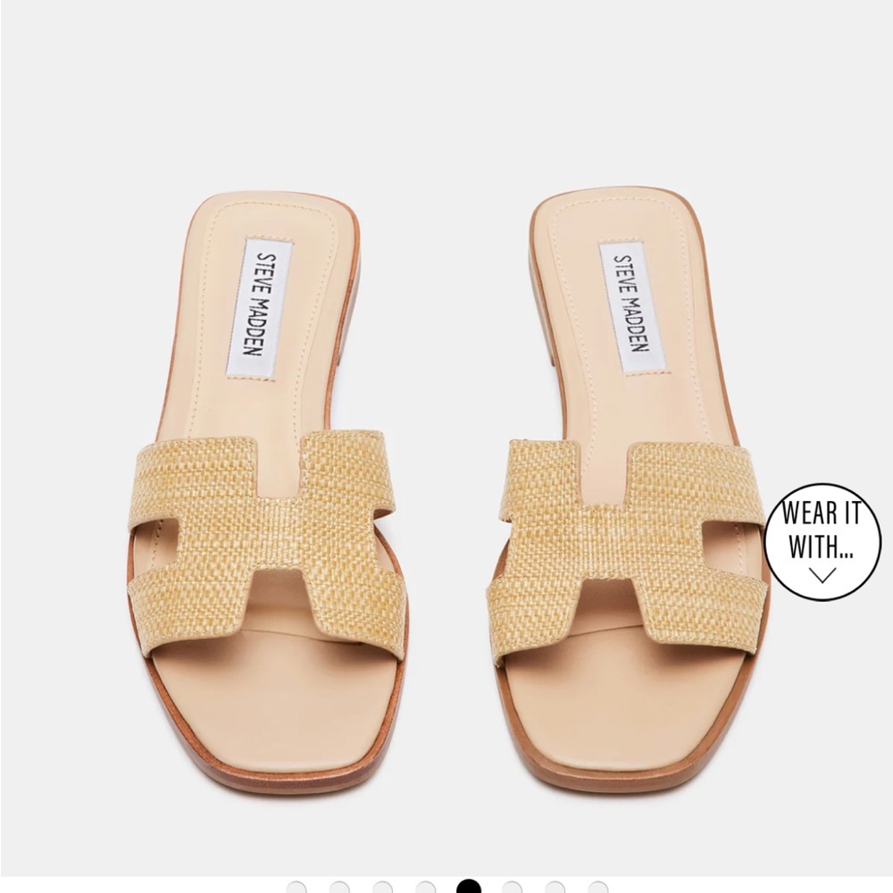 Steve Madden Hadyn Raffia Sandals – Size 8